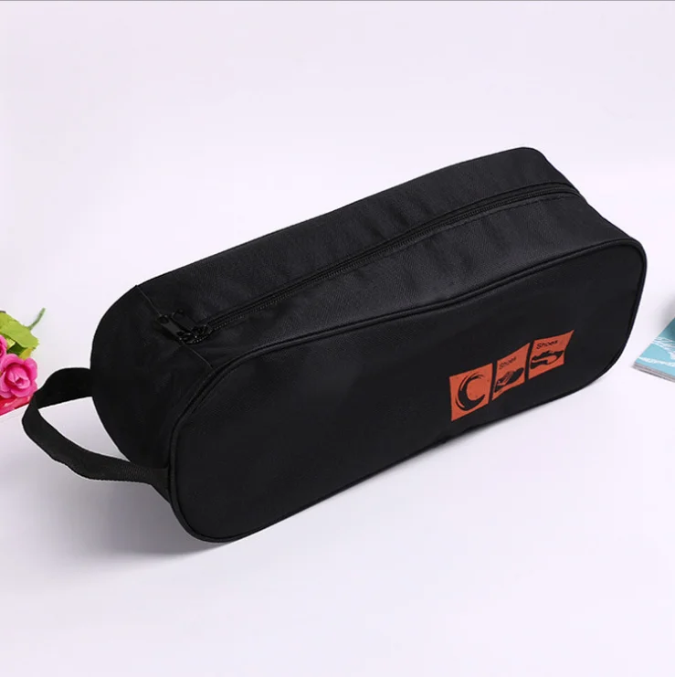 Custom Waterproof Oxford outdoor travel zippered shoe bag sport shoe pouch bag