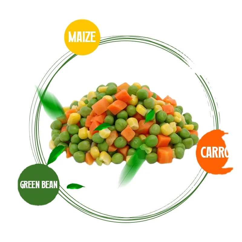 factory outlet  bulk packing organic fresh freeze green peas Corn grain carrot granule Quick frozen California mixed vegetables