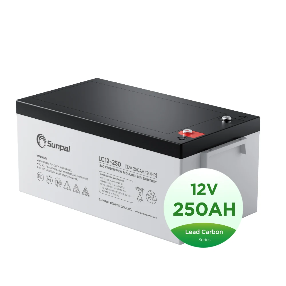 Sunpal Lead Carbon Battery 12v 200ah 100ah 150Ah 250Ah Lead Acid Batteries