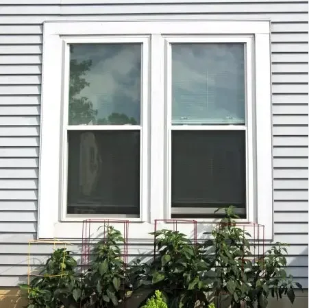 American Style Upvc Vinyl Double-Hung Windows PVC UPVC Profiles Vertical Sliding Window Single Hung PVC Window
