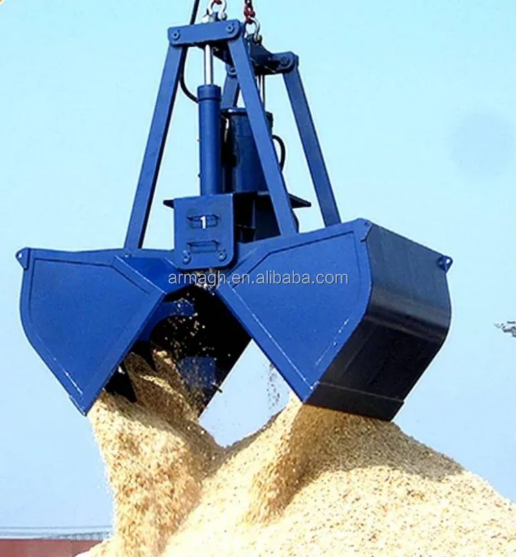 High Efficiency Cargo Grab Bucket Excavator Grab Clamshell Grab For Sale