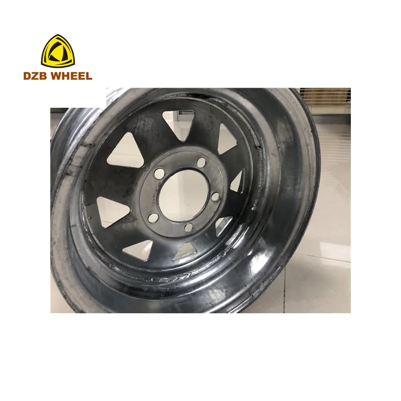 Factory Wholesale Trailer Wheels Rims14 8 Spoke Hot Zip Galvanized Surface Treatment Car Steel Wheel Rims