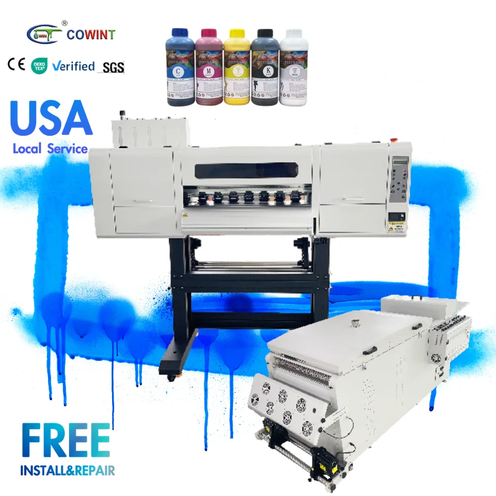 Cowint 2025 New Model Automatic 600mm Printing Size Clothes T Shirt Dtf Printer 60cm A1 Printer for DTF Printer