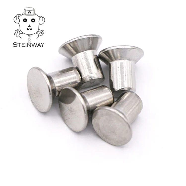 Китай оптовая продажа готовые к отправке Твердые заклепки DIN661 из нержавеющей стали с потайной головкой