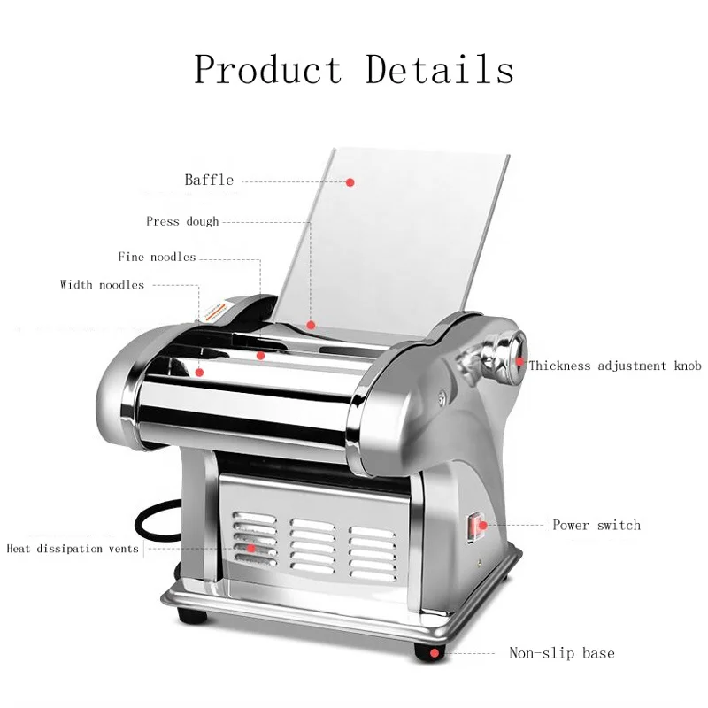 factory outlet electric commercial pizza dough roller machine bakery dough sheeter machine pasta making machine noodle maker