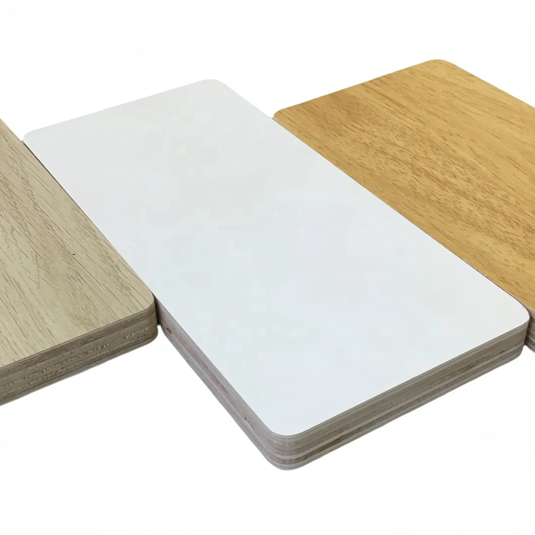 Hot Selling 18mm Melamine Laminate Plywood Sheet Modern Design Style Chinese Factory E1 Formaldehyde Emission Standards