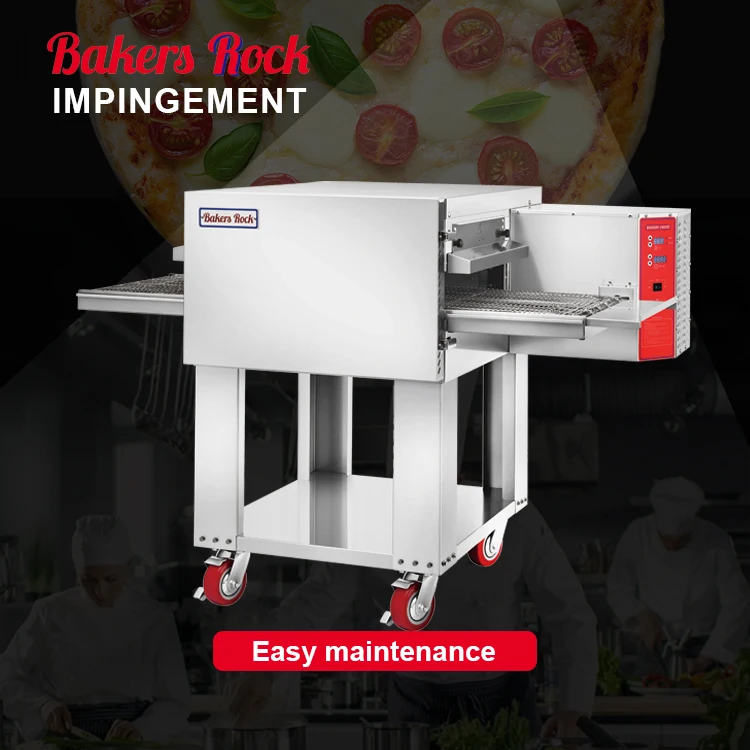 Commercial 20 inch space saving stackable gas lpg horno para pizza restaurant pizza conveyor oven