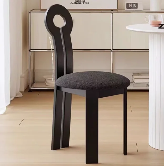 Dining Chair Backrest Chair Nordic Medieval Minimalist Solid Wood Restaurant Creative Home Dining Room key Chair