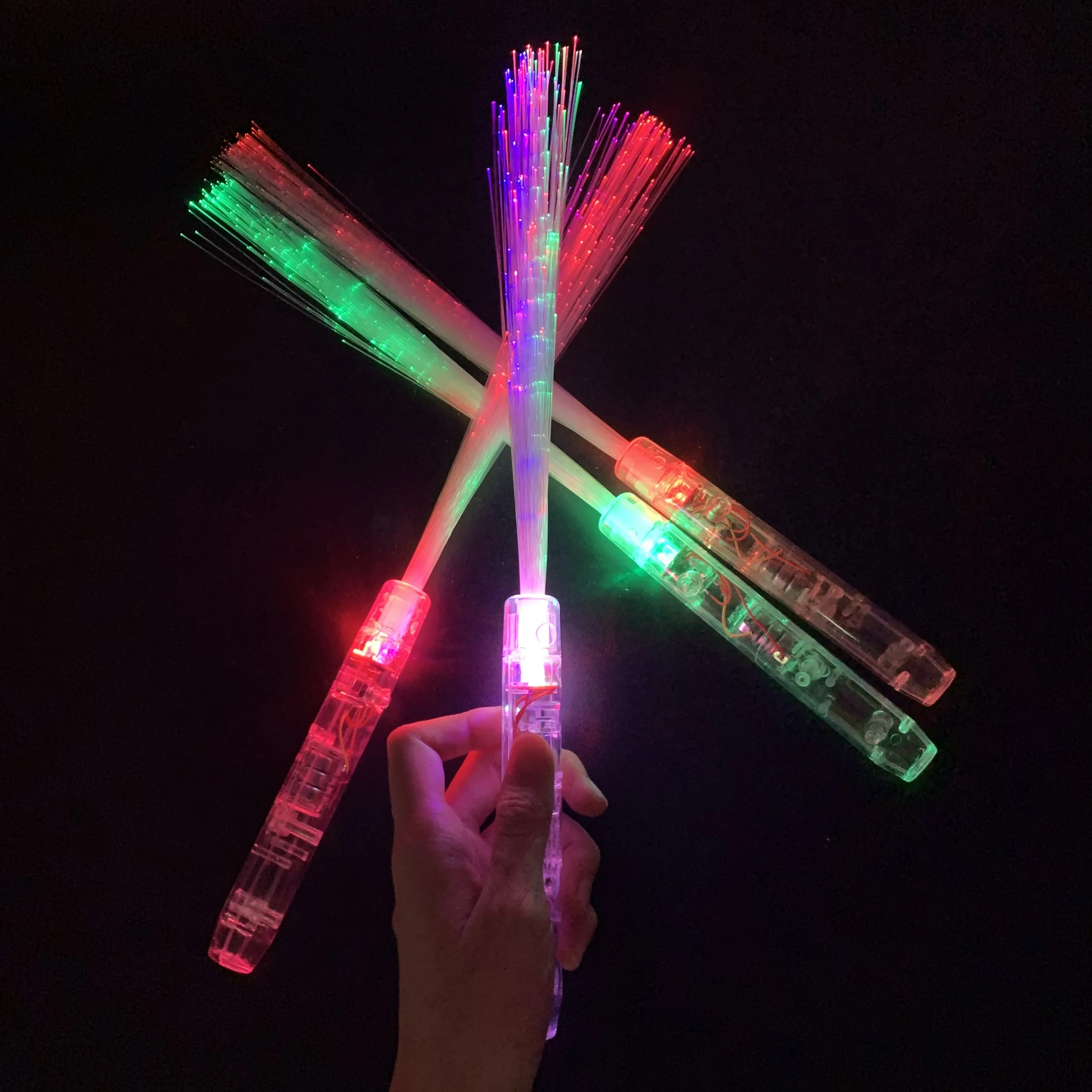 Flashing/Luminous/Glow/Led Toys Stick Party Optical Fiber Rod Light Stick for  Christmas/Helloween/Wedding Party Christmas Xmas