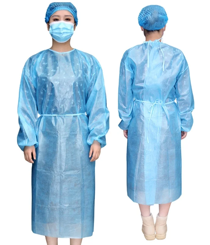 Disposable PP+PE Lamination Non-woven Fabric spunbond Fabric Roll for Yellow/Blue Waterproof Isolation Gown