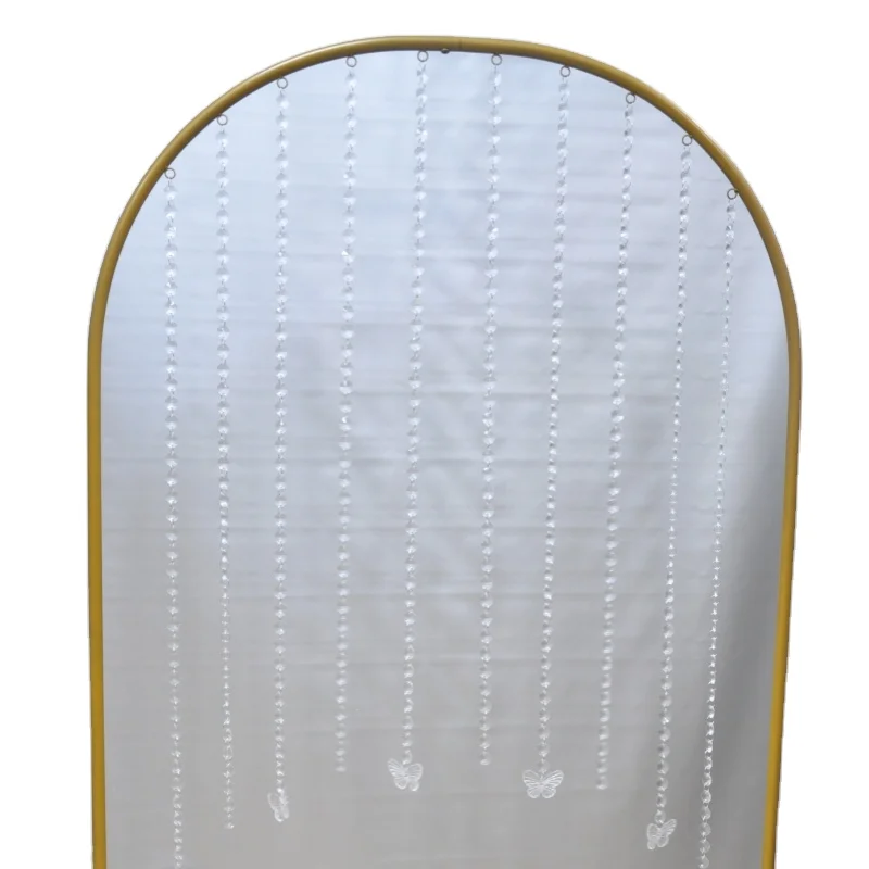 Factory direct sale Single tube arch planter Gold Metal Arch Wedding Garden  Arch trellis for Bridal Party Decoration