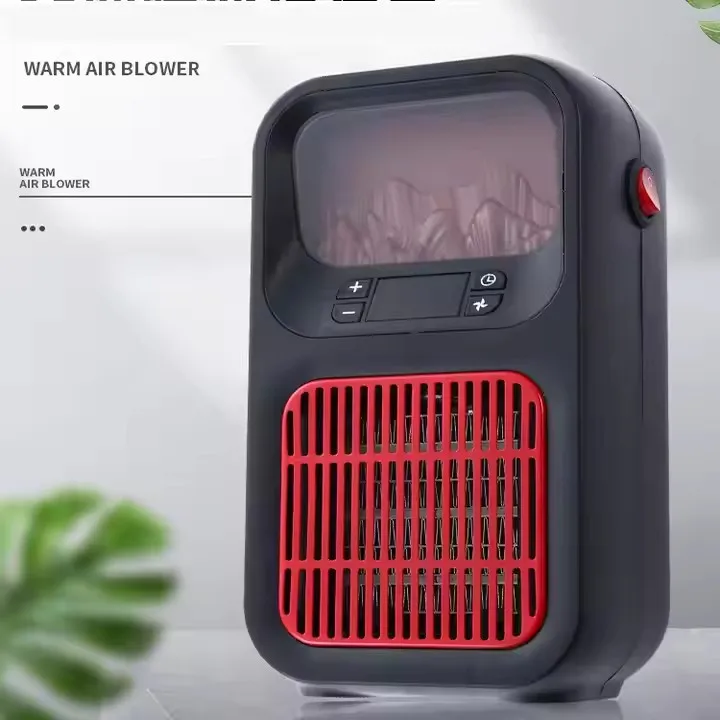 Portable 900W LED Lamp Heater PTC Heating Element Mini Hanging Wall Plug-In for Bedroom Decor Desktop Installation