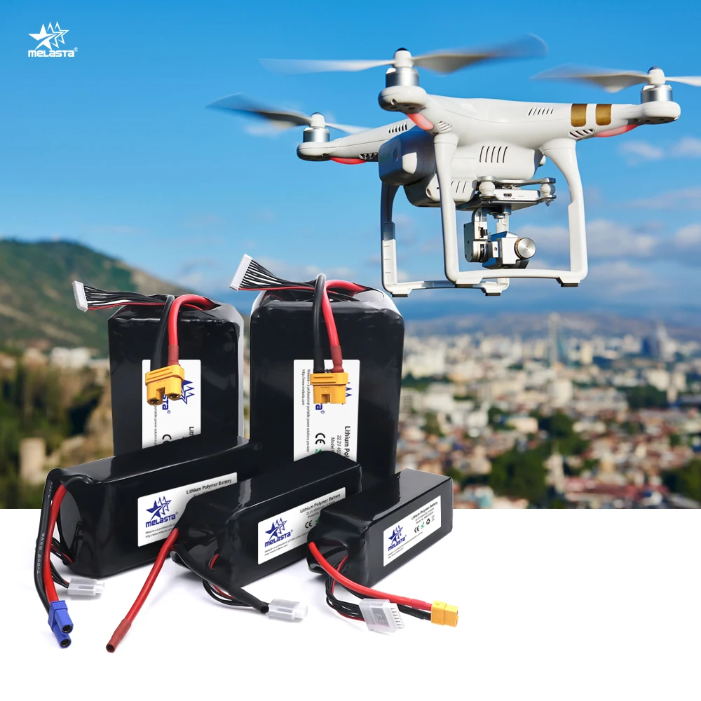 Melasta 22.2v 4500/9500/12000mah 6s Lipo Battery 15/25/30c Remote Control Drone Battery For Mini Uav Drone