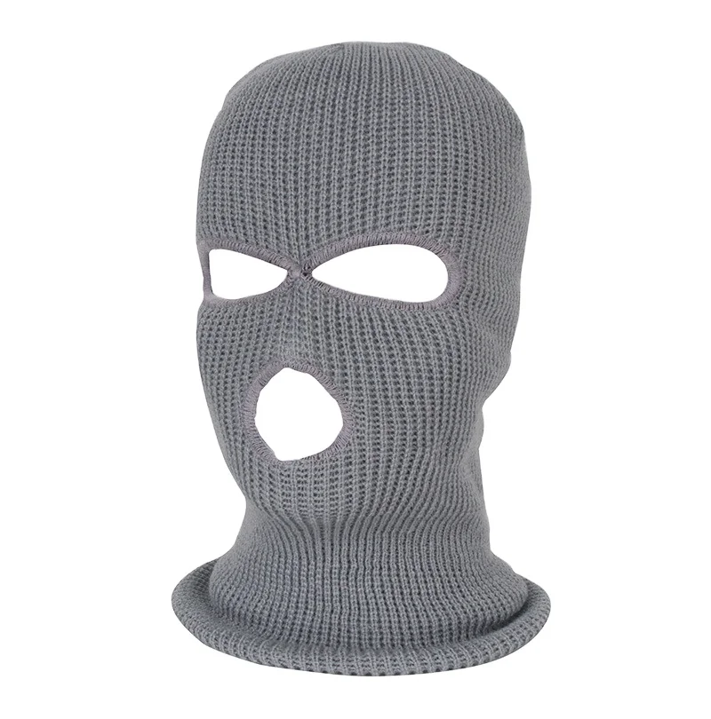 Wholesale Ski Masks 3 Hole Designer Beanies Warm Knit Balaclava Skull Winter Beanie Hats for unisex Outdoor Sports