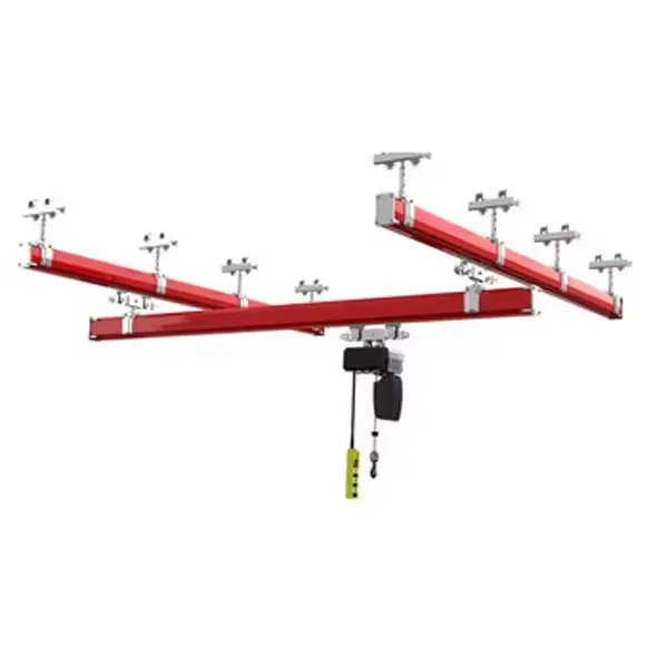 KBK Overhead Crane 1Ton 2Ton Monorail Hoist Rail Crane System Widely Using Light Duty Overhead Crane