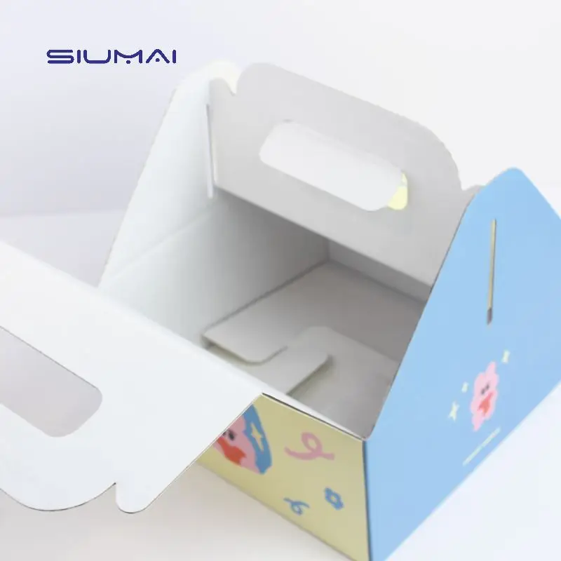 Factory custom food packaging plan white donuts box tall cake boxes for tiered cakes corrugated cake boxes