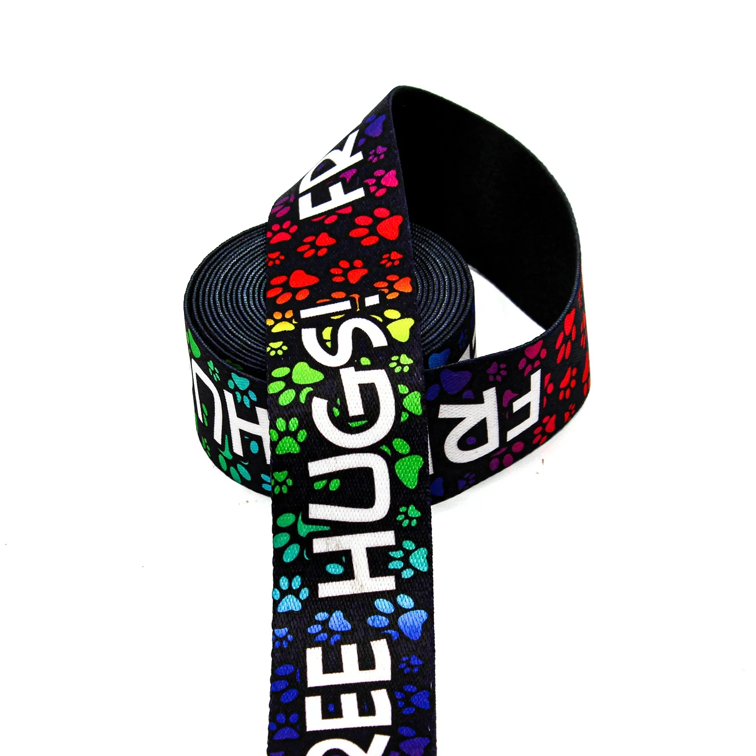 Factory Strap Printed Retractable Barrier Printed Webbing With Stars Custom Printed Webbing Polyester For Pet Collars Leashes