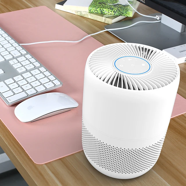 smart portable desktop hepa filter wifi control home air purifier portable air purifier with hepa
