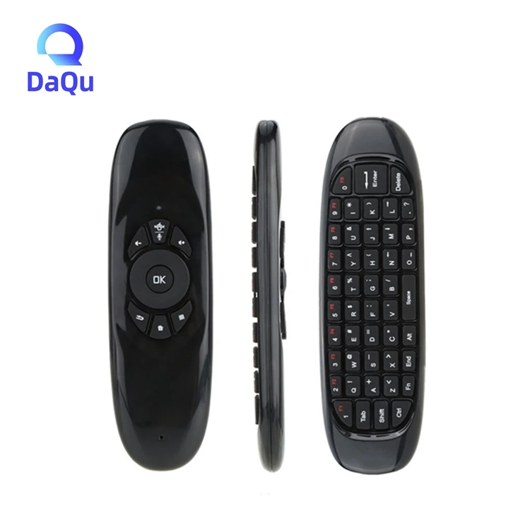 Original 2.4G Wireless Air Mouse C120 2 Sides Design Mini Keyboard USB Dongle Remote Controller For Android TV Box C120