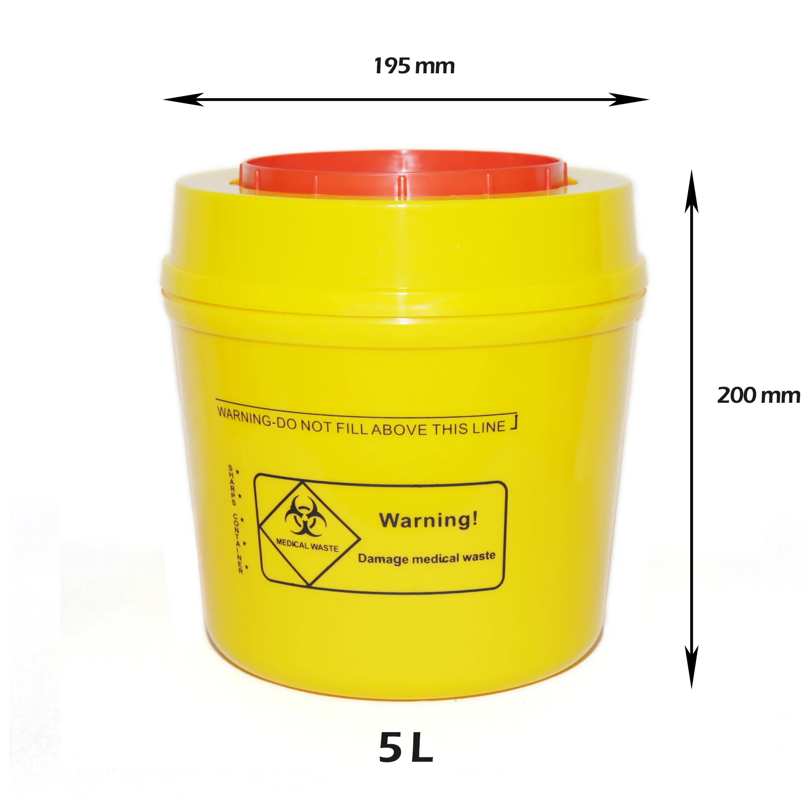 good price 5L 10L 15L Disposable Needle Sharps Biohazard Container
