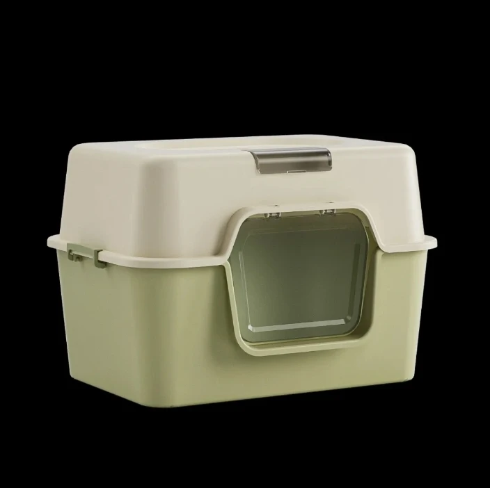 Cat Litter Box Large Fully Enclosed Toilet Splash Proof Deodorant Semi-Enclosed Cat Litter Box Cat Toilet