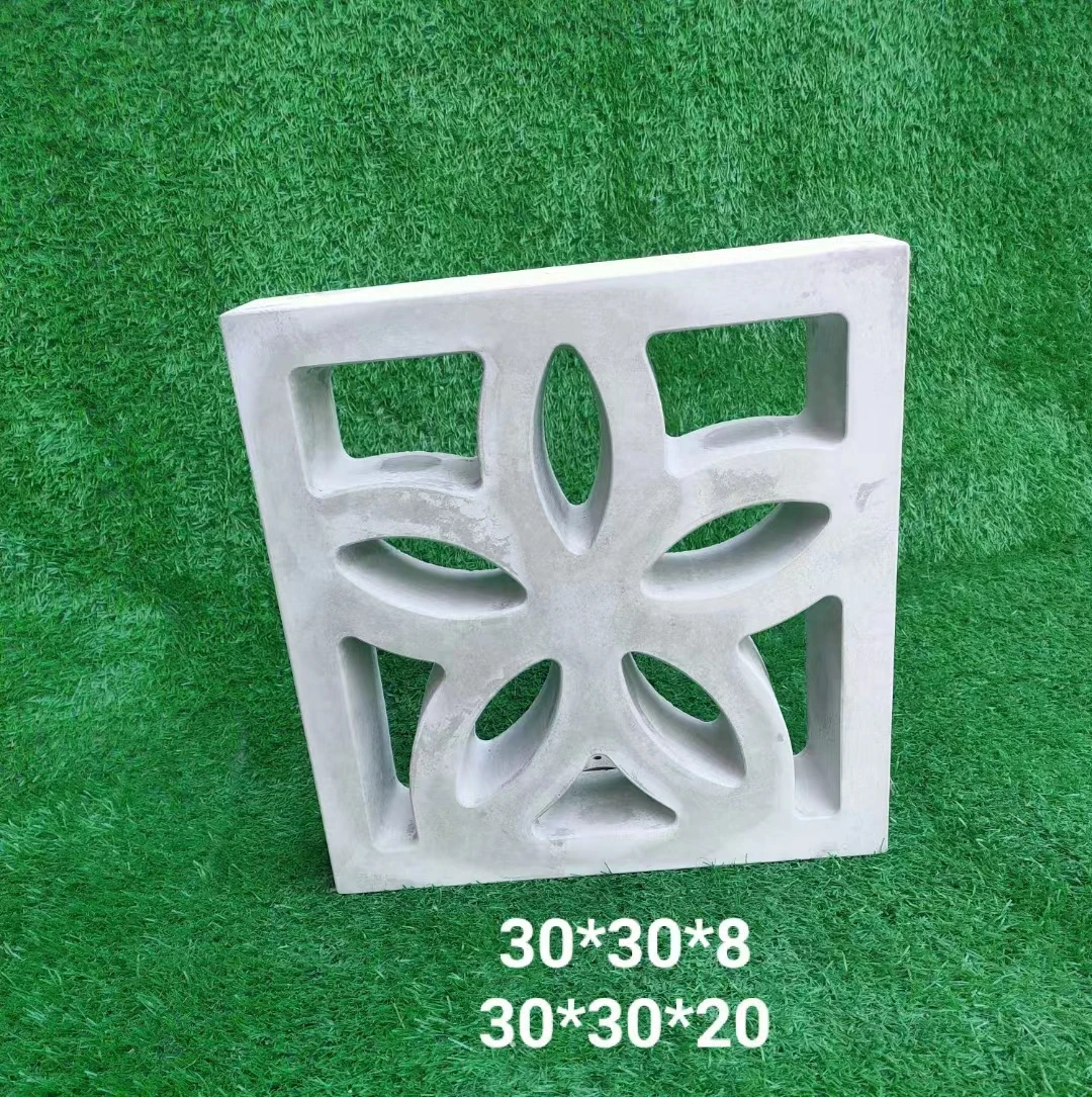 2022 New Design Precast Garden Concrete Breeze Block Ventilation Window Mold  Decoration Fence Back Ground Wall Molds