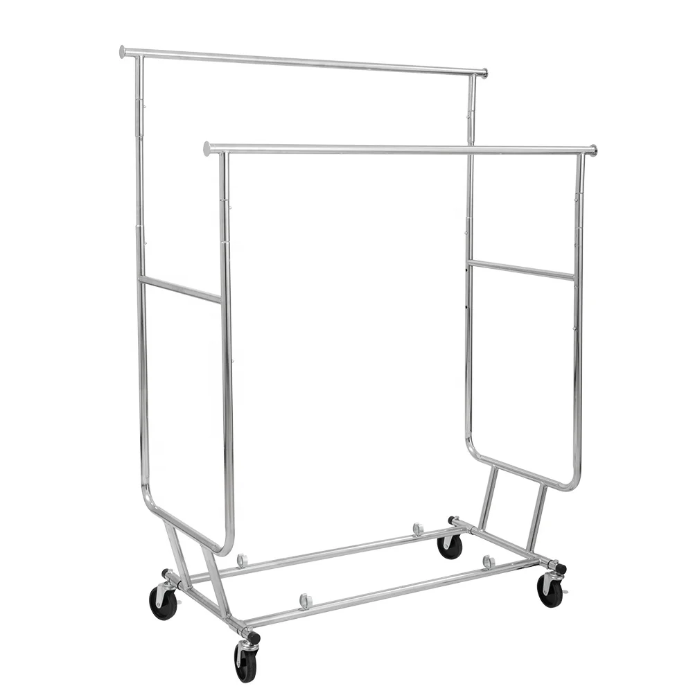 Balcony Adjustable Custom Extendable Stainless Steel Clothes Drying Racks With Wheels Metal Floor Spice Rack