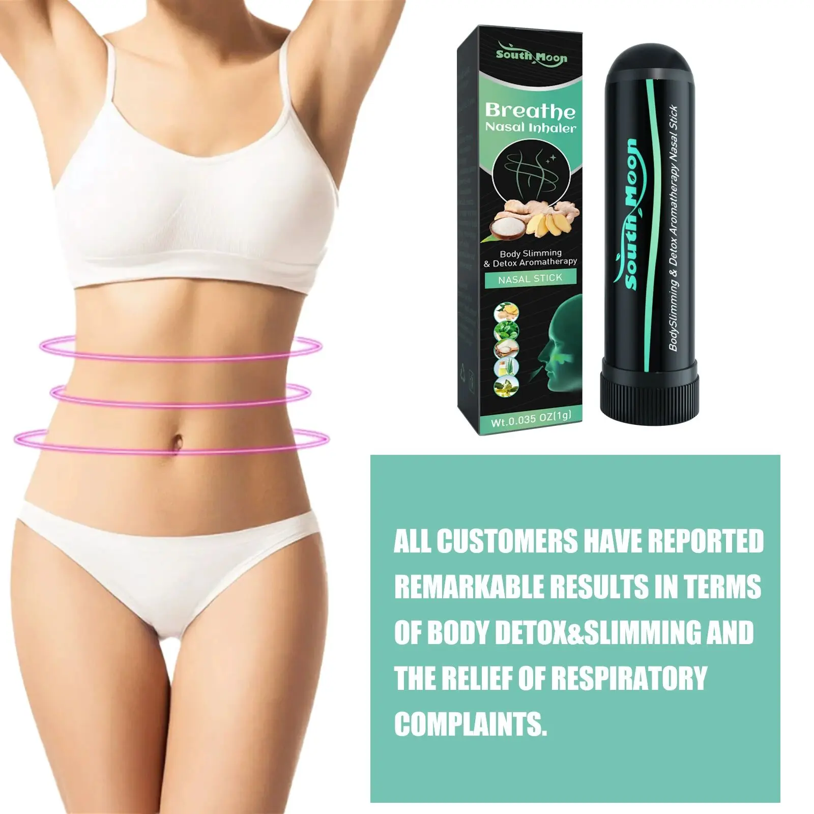 Hot Sale Body Slimming Nasal Stick Cool and Refreshing Body Sculpturing Firming Energy Bar