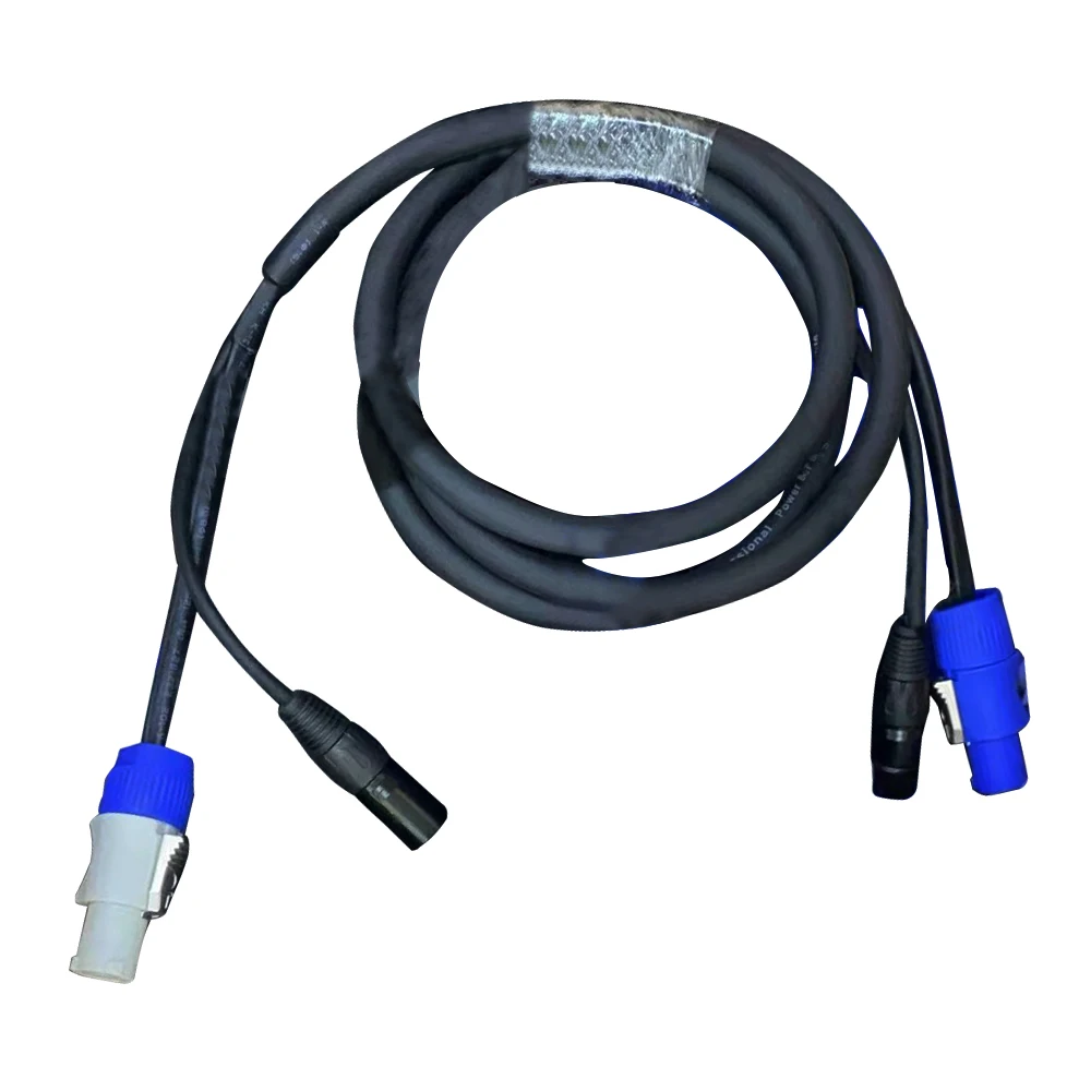 Custom 6FT Powercon Plus 14 AWG Audio 3 Pin Dmx Combi Combo Hybrid Cable for Powered Speakers