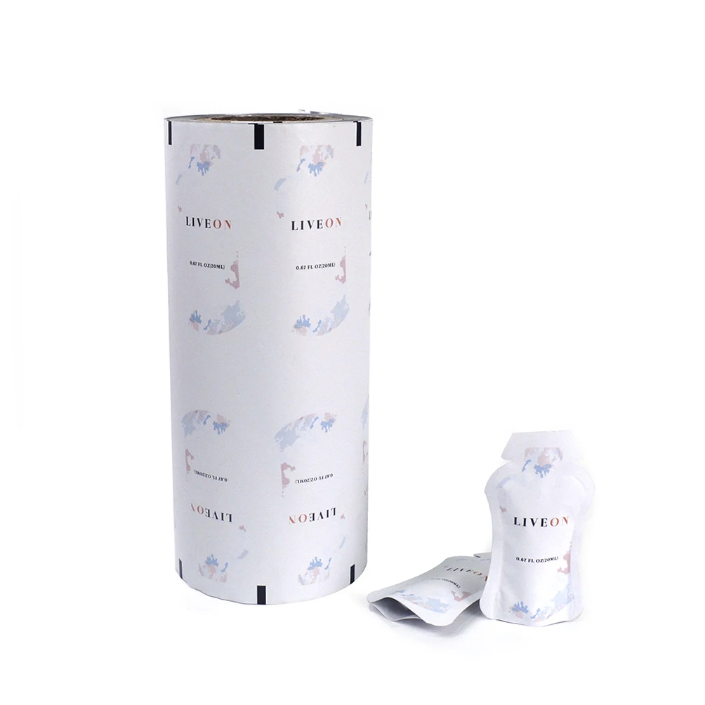Custom Printed Food Packaging Roll Film Laminated Plastic Packaging Roll Sachet Roll OPP Rollstock Plastic Film