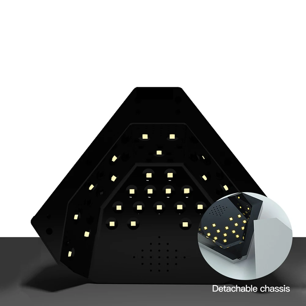 5S 30S 60S Timer Auto Sensor Lamp For Manicure Black Diamond Shape 48W LED UV Lamp Nail Dryer Gel Polish Drying Lamp