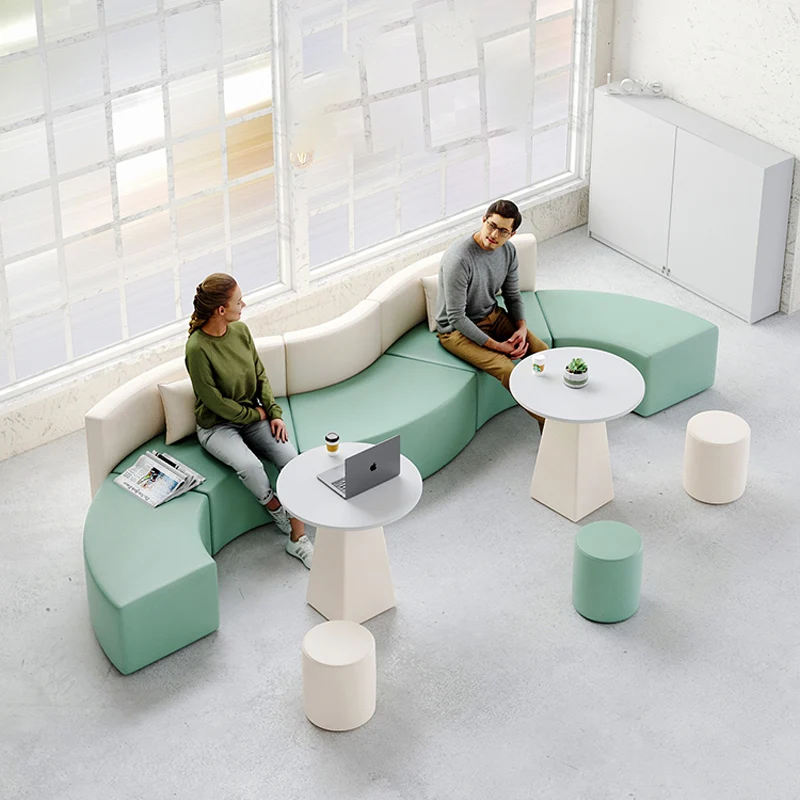 escritorio office furniture commercial modern reception sofa office couch leather office sofa set furniture