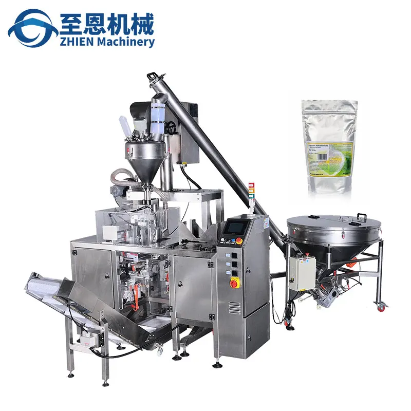 
Automatic rotary premade bag stand up pouch packing and sealing doypack filling machine machinery 