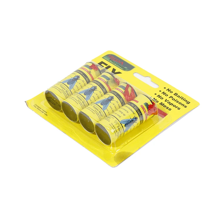 High Quality Cheap Fly Catcher Ribbon Glue Trap Yellow Rlue Ribbon For Gly