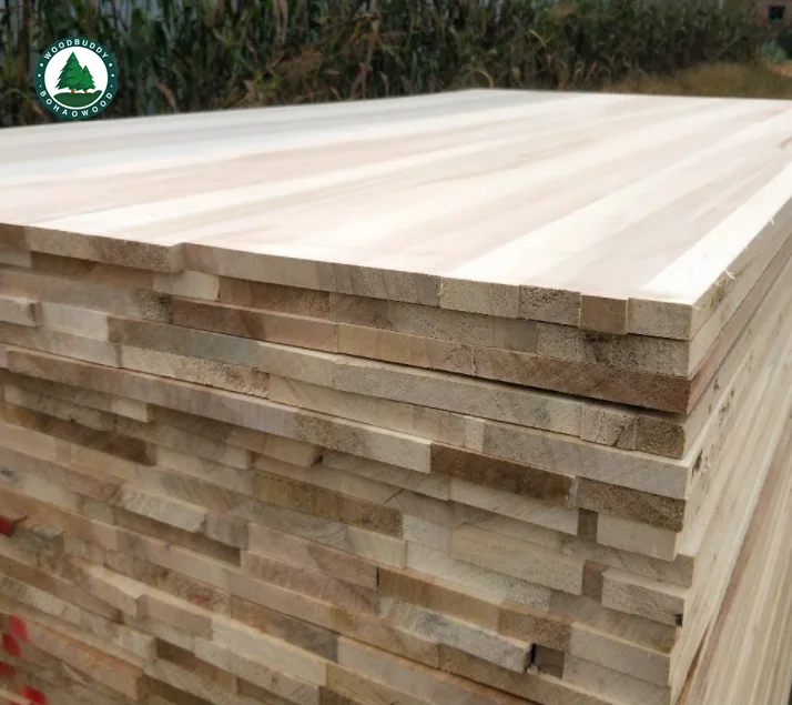 Finger Jointed Laminated Board FSC CE Certificated 25mm and 40mm Pine Poplar Fir Spruce Paulownia Wood Sale WESTERN WINDOW Piano