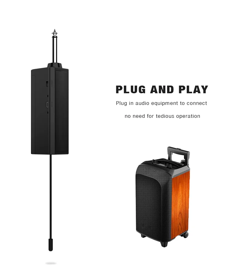 Studio uhf  karaoke microphone youtube podcast gaming vocal dynamic microphone st whireless stage microphone true diversity