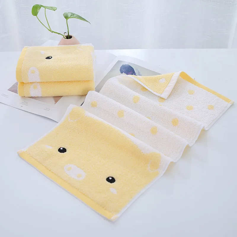 
Wholesale custom color organic terry cotton kids children towel 