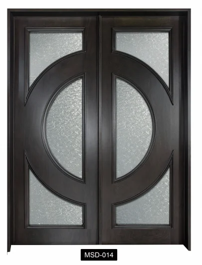 Factory direct high quality American style solid wood entry door