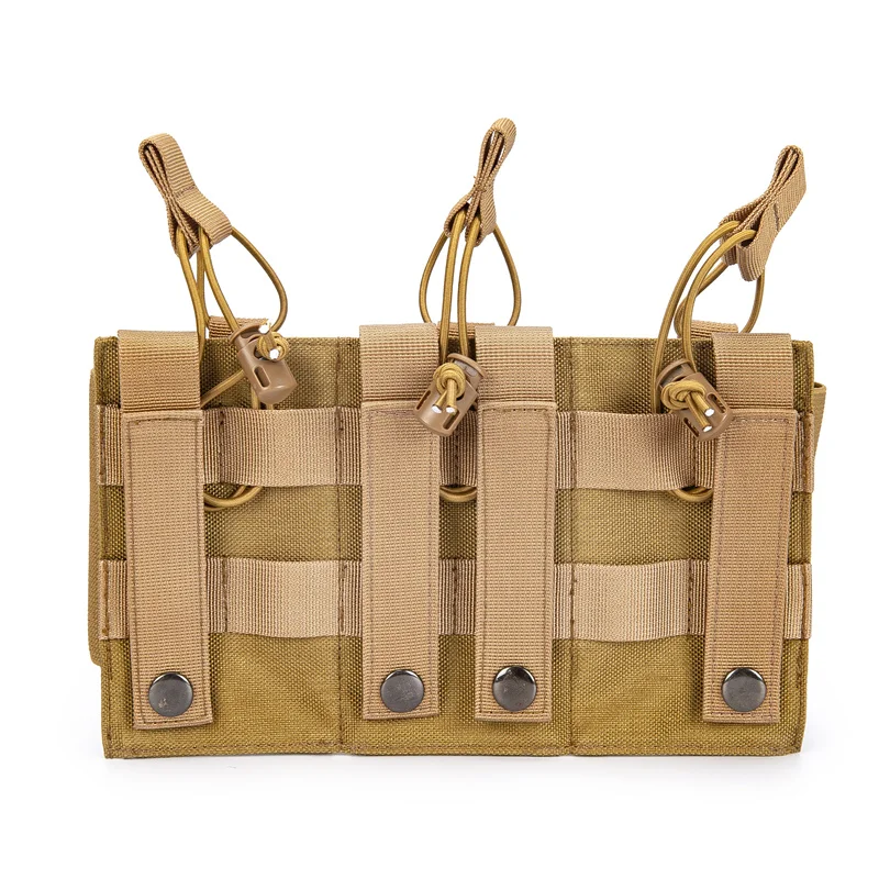 GAF small pouches tactical 1000D nylon triple mag pouch training outdoor laser cut molle system attached to vest pouches