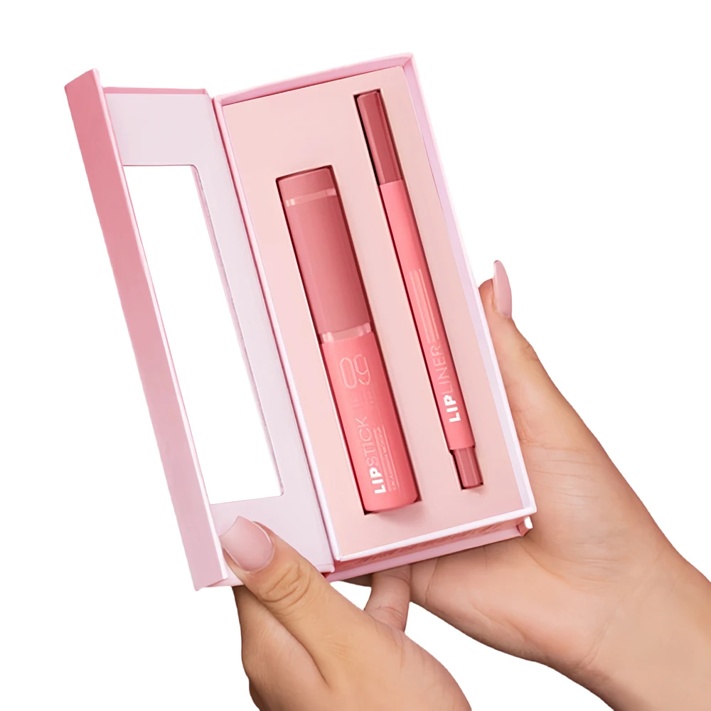 custom private label empty eyelash serum mascara box packaging eyeliner lip liner gloss balm kit packaging box