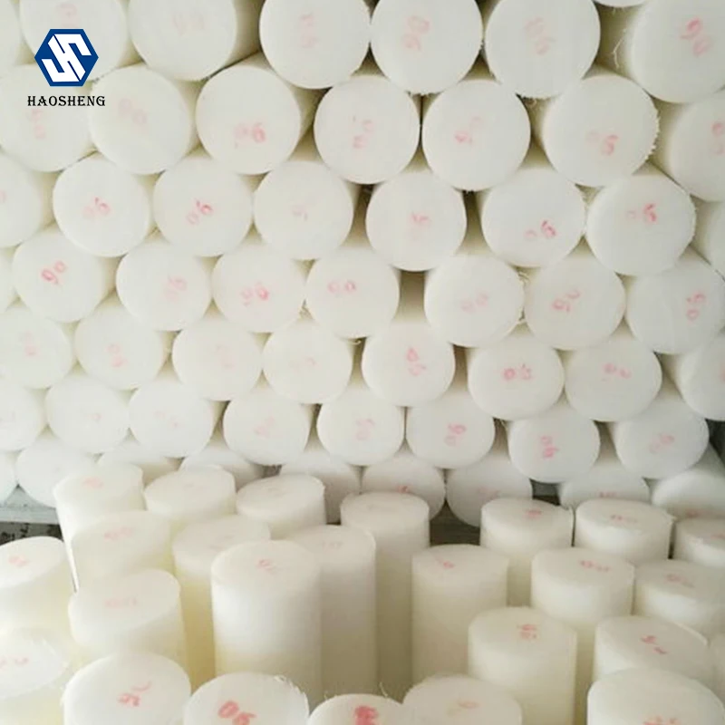 Best quality lowest price factory Customized  haosheng Cast Bar white blue black Colorful Nylon Plastic Round Bar/Rod