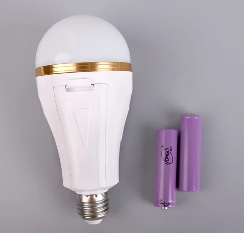 High quality Intelligent E27 Rechargeable Emergency Smart Bulb 1600mah Emergency 12w 15w 18w LED  Bulb Light with Battery