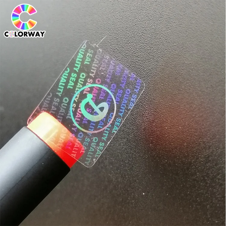 3D Custom Transparent Hologram printing Hologram Security Code Sticker Sheet Label