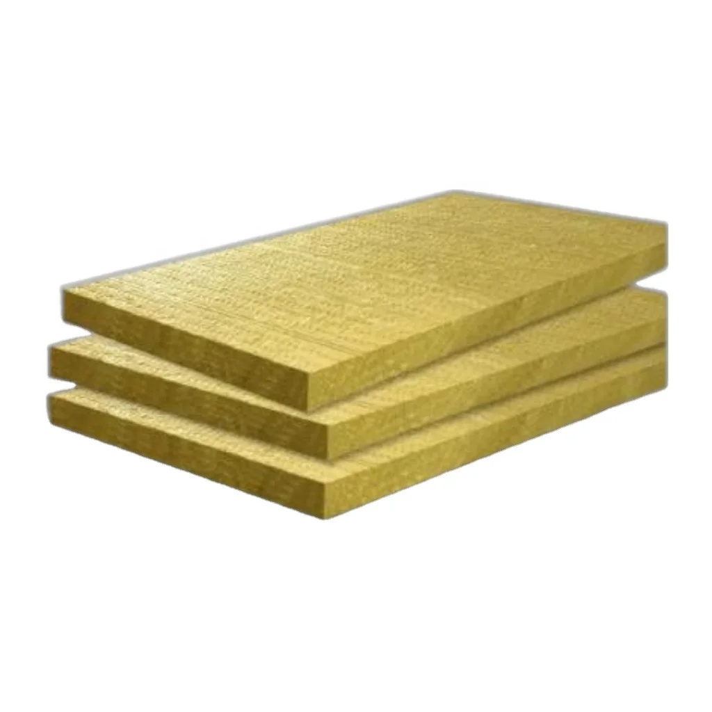 acoustical thermal insulation rock wool  panel 150kg external wall insulation board