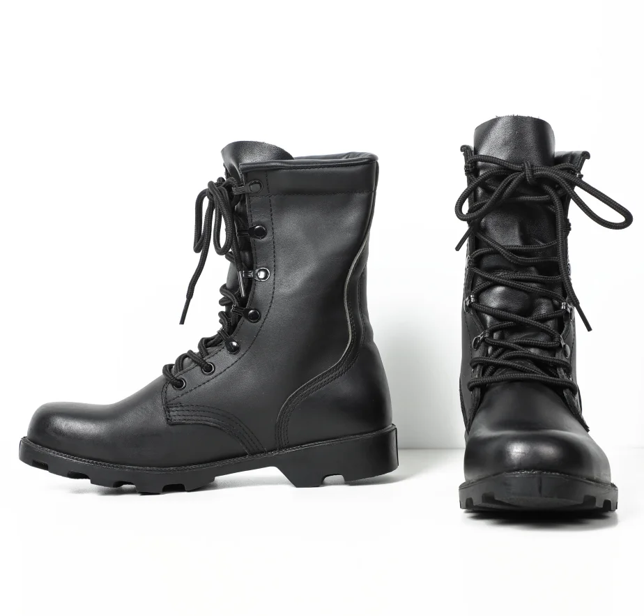 Top Quality Full Cowhide Body Tactical Leather Boots Combat Boots  Tactical Shoes
