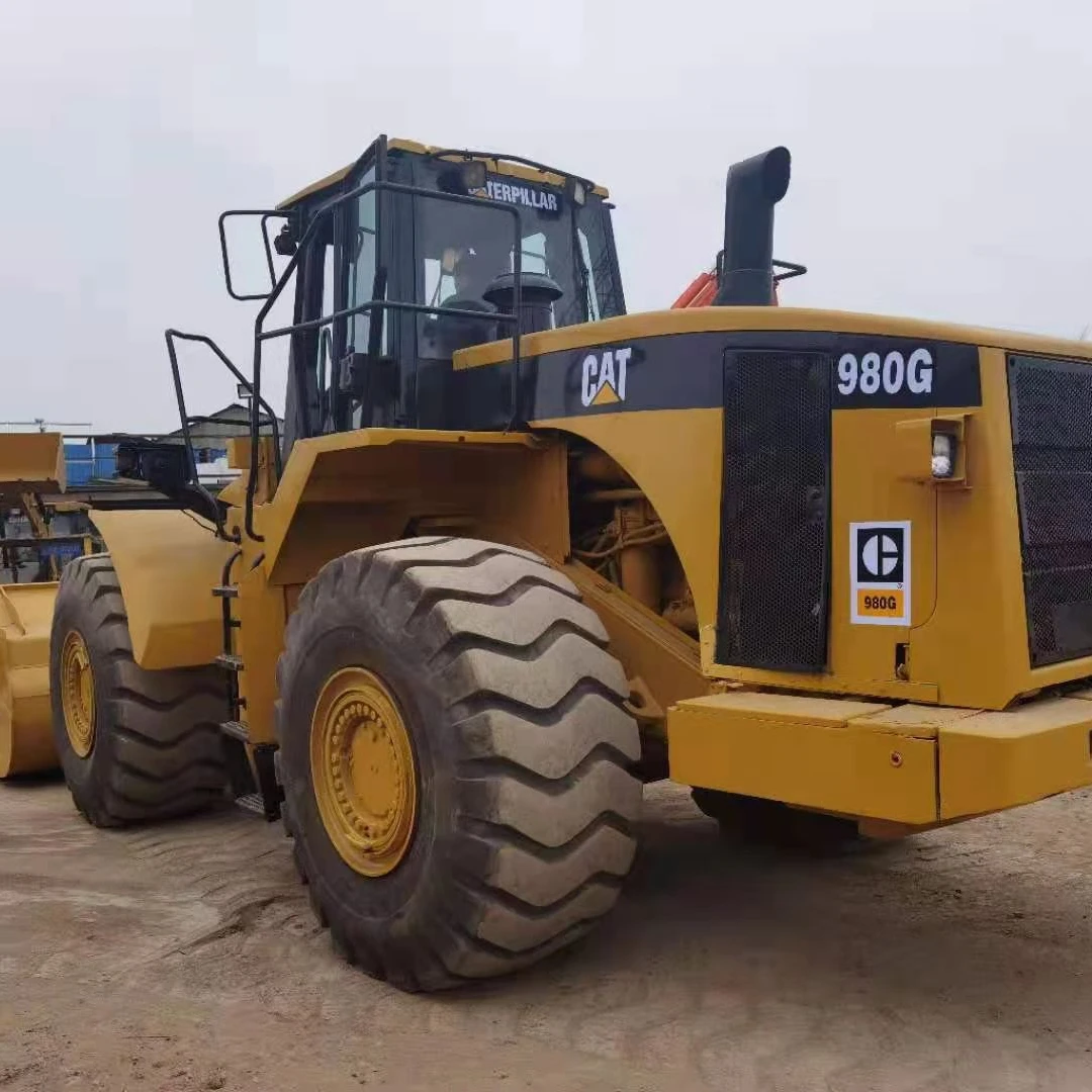 Отличное рабочее состояние колесный погрузчик CAT 980 г/б/у Cat г 8 тонн большого размера сделано в Японии