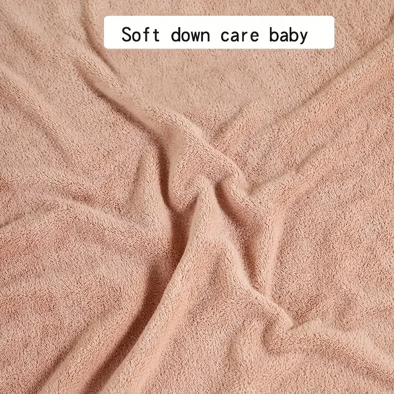 Super Absorbent Animal Pattern Baby Bath Hooded Towel Set  Soft Breathable Bathing Napping Swaddling Stroller Use