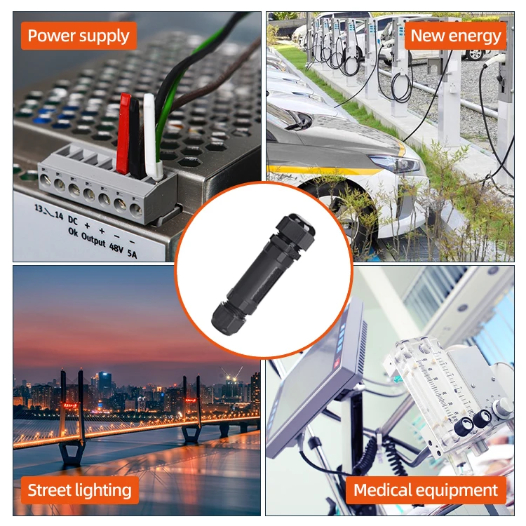 E-Weichat Outdoor Cable Electrical Underwater Connectors Lighting Wire Clip IP68 Waterproof Connector