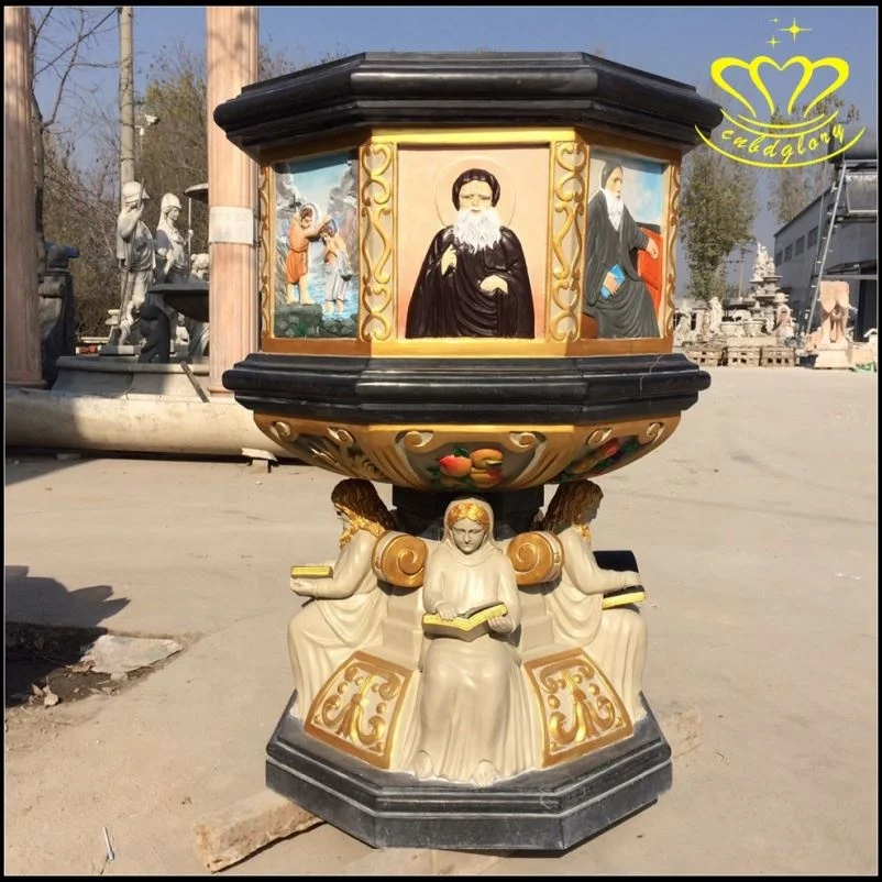 Christ Church Cathedral Stone carving font design art sculpture Marble baptismal font basin