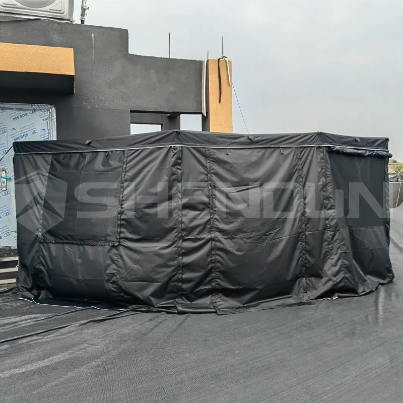 Полноприводный водонепроницаемый автомобильный тент Foxwing, 270 градусов, большой автономный тент 270XL, удлиненный с боковой стенкой